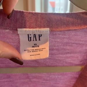 GAP cardigan, lavender/dusty rose